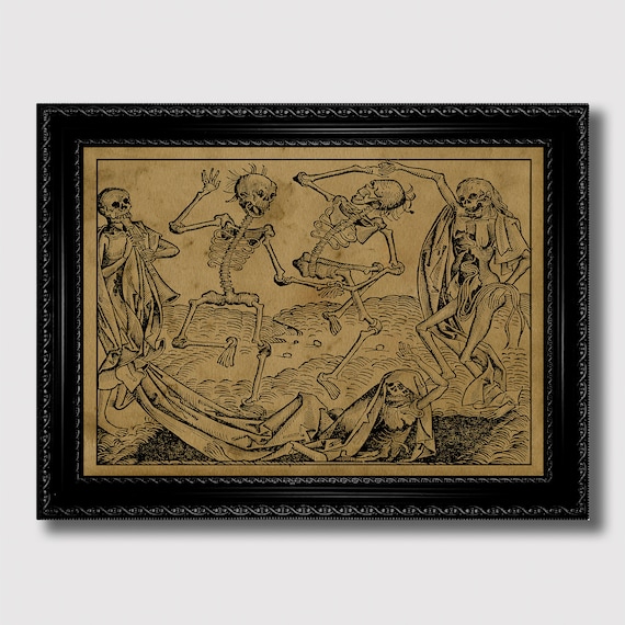Totentanz by Michael Wolgemut – Medieval Danse Macabre Art Print