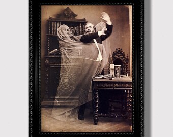 Haunting Ghost. Vintage Photo Art Print.