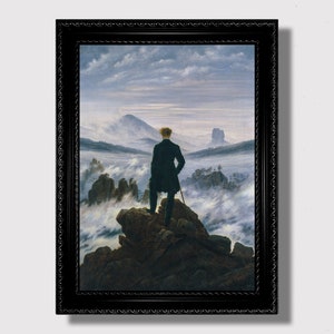Der Wanderer über dem Nebelmeer – Ikonenhafte Kunst von Caspar David Friedrich, Stimmungsvolle Landschaft als Wanddekor, Meisterwerk der Romantik