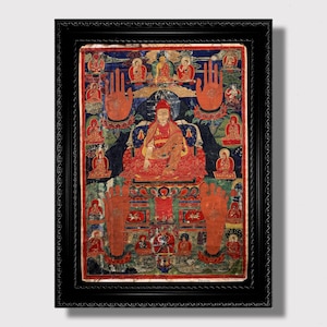 チベットのタンカ版画：仏教の曼荼羅芸術、ヒマラヤの精神的な装飾