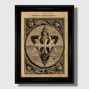 As Above So Below – Occult Art Print, Hermetic Wall Decor, Alchemical Illustration, Esoteric Gift for Mystics and Secret Society Lovers