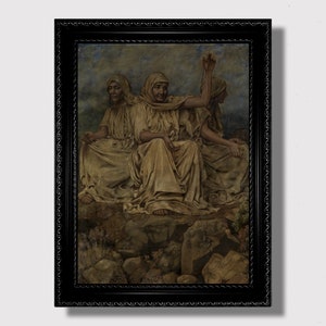 The Norns – Norse Fates Weaving Human Destiny, Scandinavian Mythology Wall Art, Dark Nordic Gift, Pagan Wall Print for Witchy Interiors