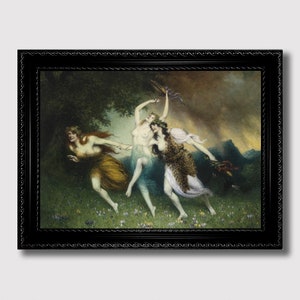Wild Pagan Nymphs – Powerful Women of the Forest Wall Decor, Dancing Goddesses Art Print, Unique Gift for Feminine Soul