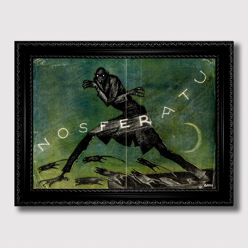 Nosferatu 1922 – F.W. Murnau Classic Horror Poster, German ...