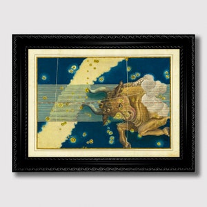 Stier. Sternzeichen Kunstdruck