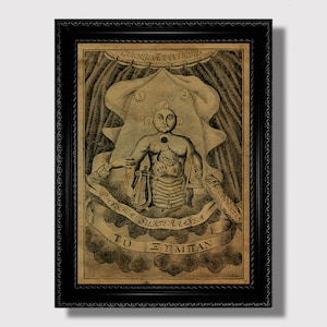 Mystic Physics of the Subterranean World – Hermetic Wall Art Print, Alchemical Gift for Lovers of Esoteric Science, Occult Philosophy Poster