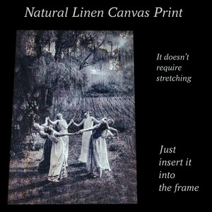 Flying Witch on a Broom – Dark Feminine Photo Print, Gothic Wall Decor image 10