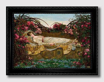 眠れる森の美女 | アーチボルド・ワクリー | 1901 年 おとぎ話の絵画
