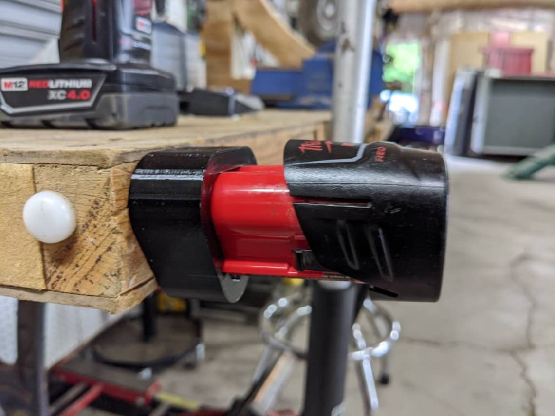 Milwaukee M12 Battery Holder Etsy