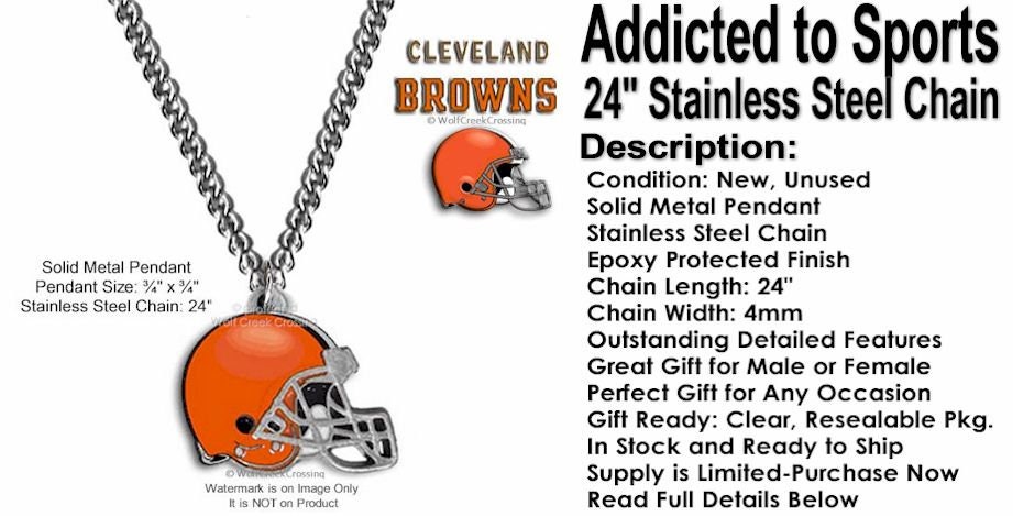 Football Sports Teams - Stainless Steel Stud Earring Cleveland Browns