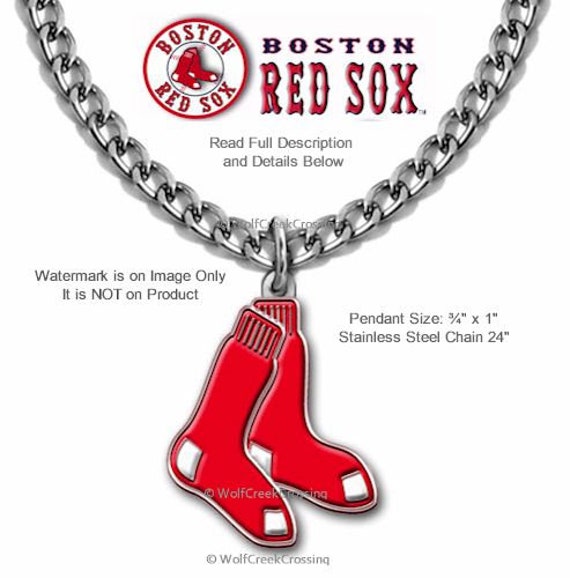WEAR by Erin Andrews x Baublebar Boston Red Sox Dog Tag Necklace | Nordstrom