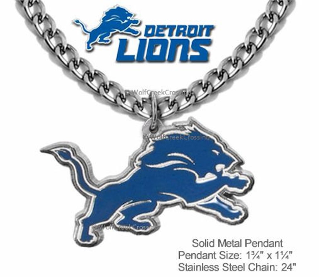 Detroit Lions Euro Bead Earrings and Necklace Set - Sports Unlimited