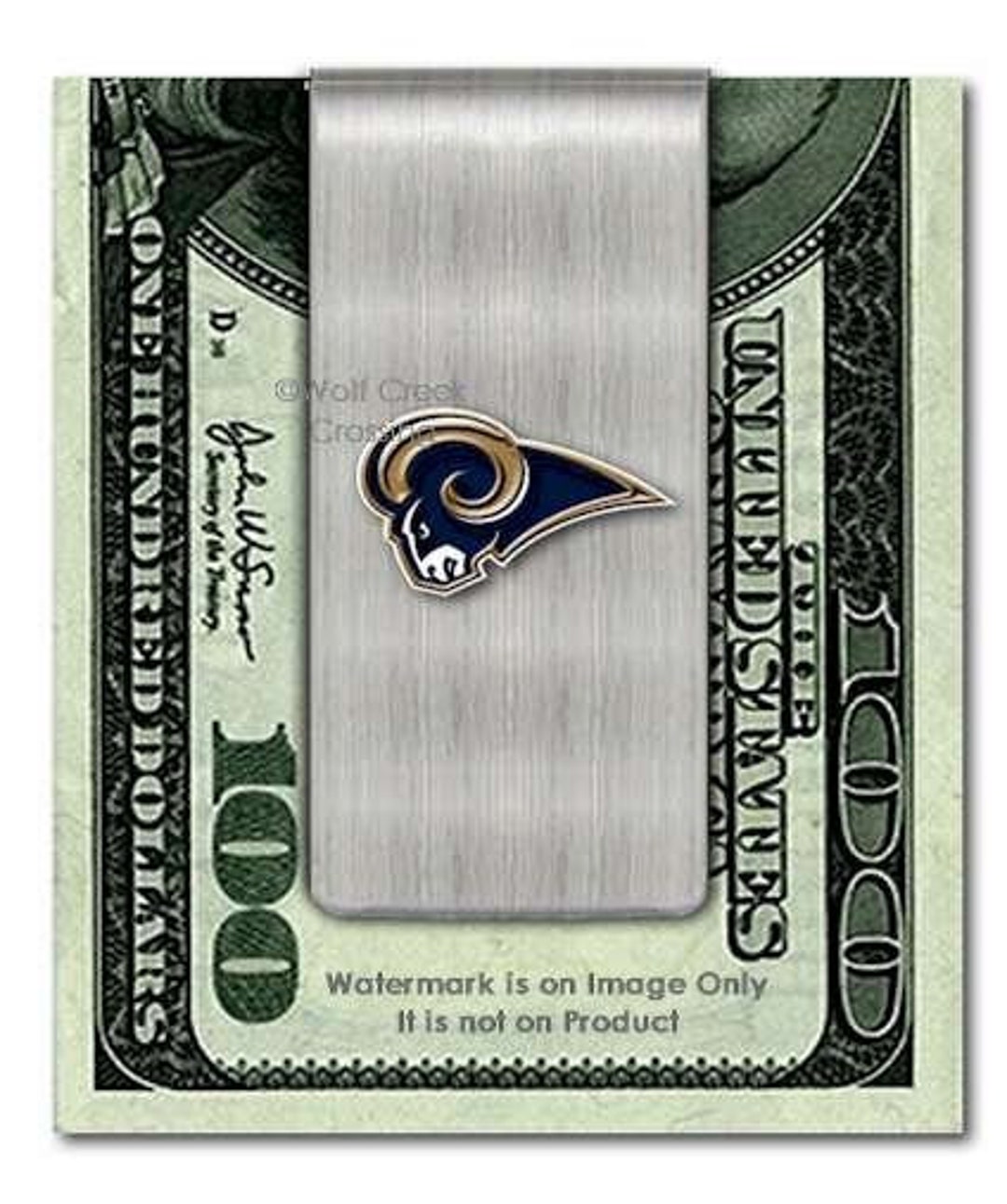 Los Angeles RAMS Stainless Steel Money Clip Football Sports Team Logo ...