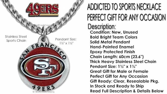 MOJO San Francisco 49ers Slogan Fan Chain Necklace