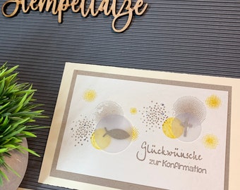 Konfirmation - Konfirmationskarte - Glückwünsche zur Konfirmation- edel -keine Versandkosten -