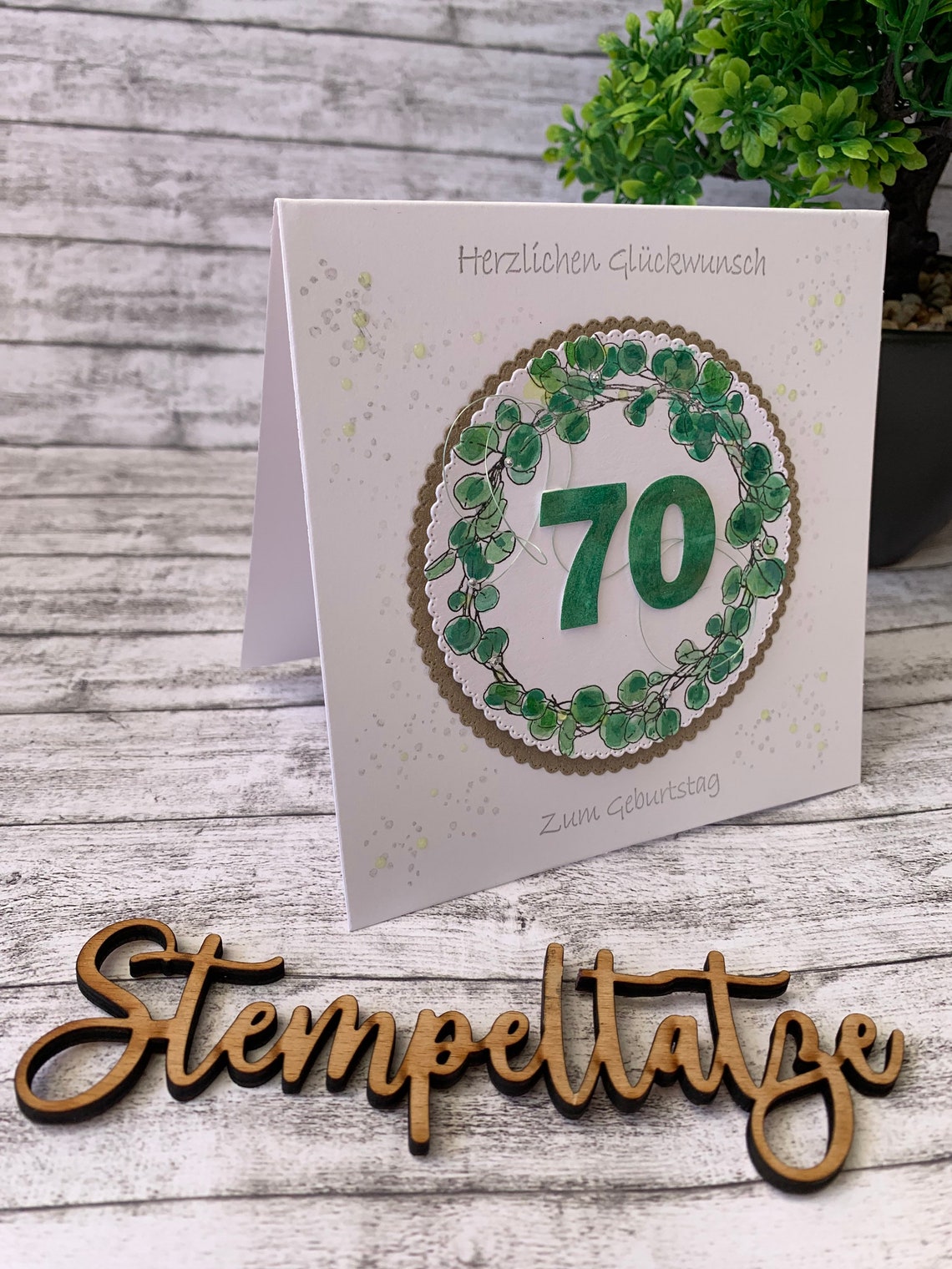 Geburtstagskarte Zum 70. Geburtstag siebzigster Geburtstag Etsy