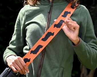 Long Haired Dachshund Dog Bag Strap – Extra Long Crossbody Strap | Dog Walking Bag Accessory | Dog Owner Gift | Dog Lover Gift | Breed Strap