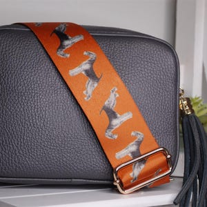Airedale Terrier Extra langer Crossbody-Ersatz-Taschengurt, Hundebesitzer Geschenk, plus Size Hundeshow-Reisetasche, Hundeliebhaber-Geldbeutelgeschenk