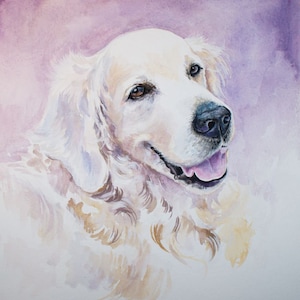Biglietto Golden Retriever, biglietto di compleanno Retriever, vuoto all'interno