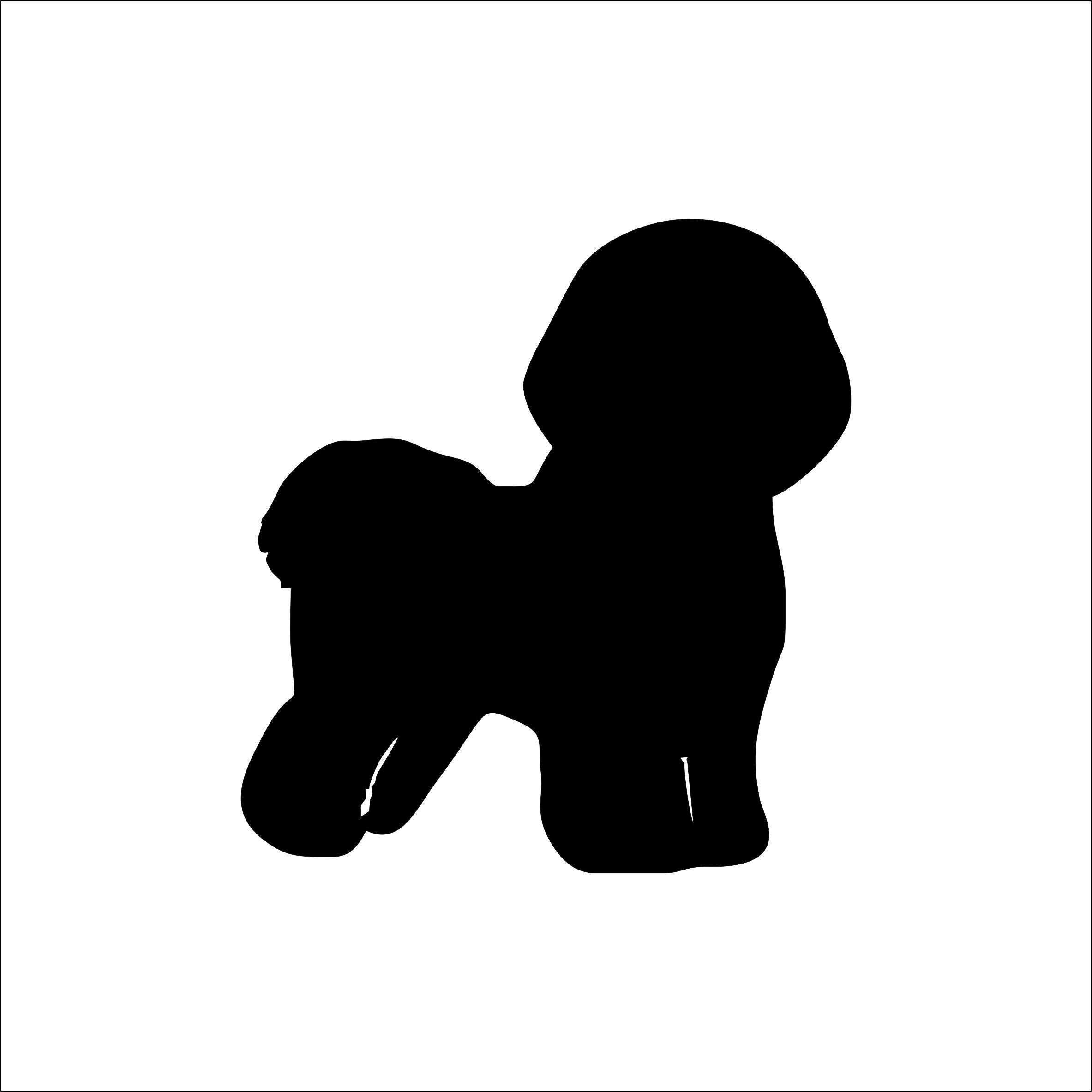 Bichon Frise Car Sticker Dog Silhouette Sticker Bichon Frise Dog Decal Window Sticker Bichon