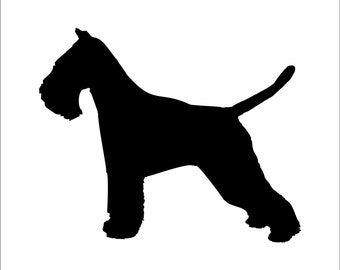 Schnauzer car sticker - Schnauzer bumper sticker - Schnauzer van decal window sticker