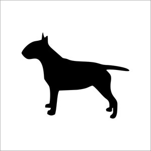 Dog Stickers, Bull Terrier car sticker, Bull Terrier decal sticker, Bull Terrier window sticker, English Bull Terrier vinyl sticker
