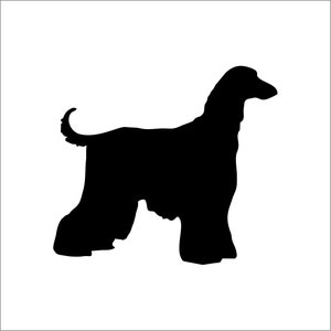 Afghan hound car sticker - Afghan silhouette sticker - Afghan decal window sticker - Afghan vinyl sticker