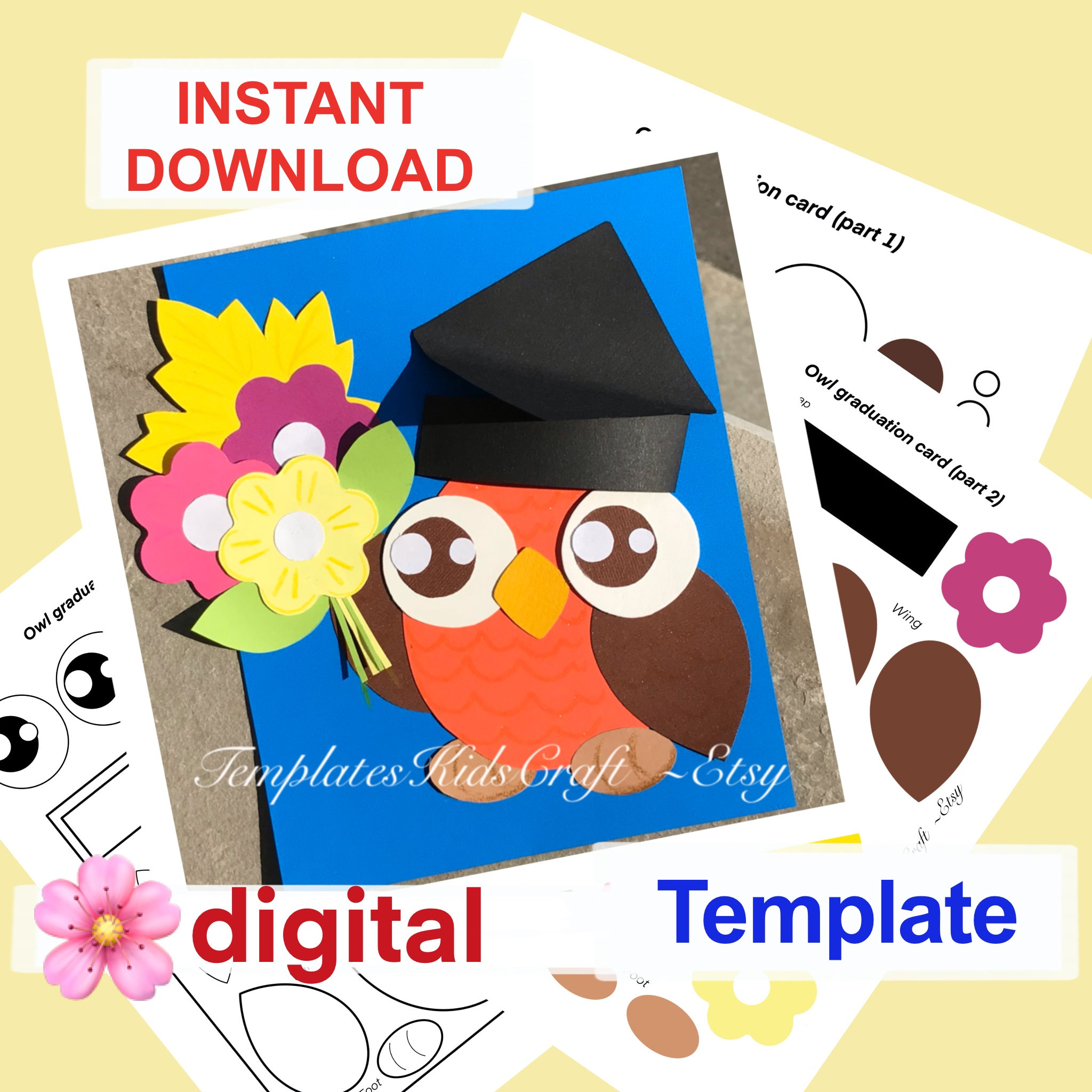 Printable Owl Card Template