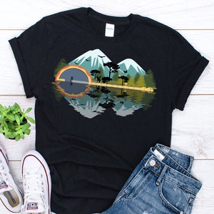 Banjo Nature Shirt, Banjo Shirt, Banjo Gift, Banjo Player Shirt, Shirt For Banjo Lover, Country, Folk Shirt, Traditional Music Shirt, Music