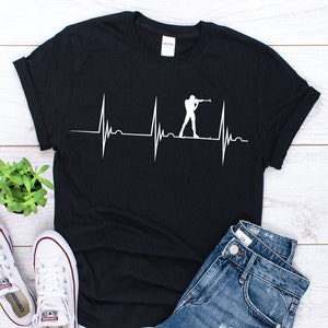Biathlon Heartbeat Shirt, Biathlon Gift,Biathlon Athlete Shirt, Gift For Biathlete Shirt, Winter Sport Shirt, Biathlon Shirt, Wintersport