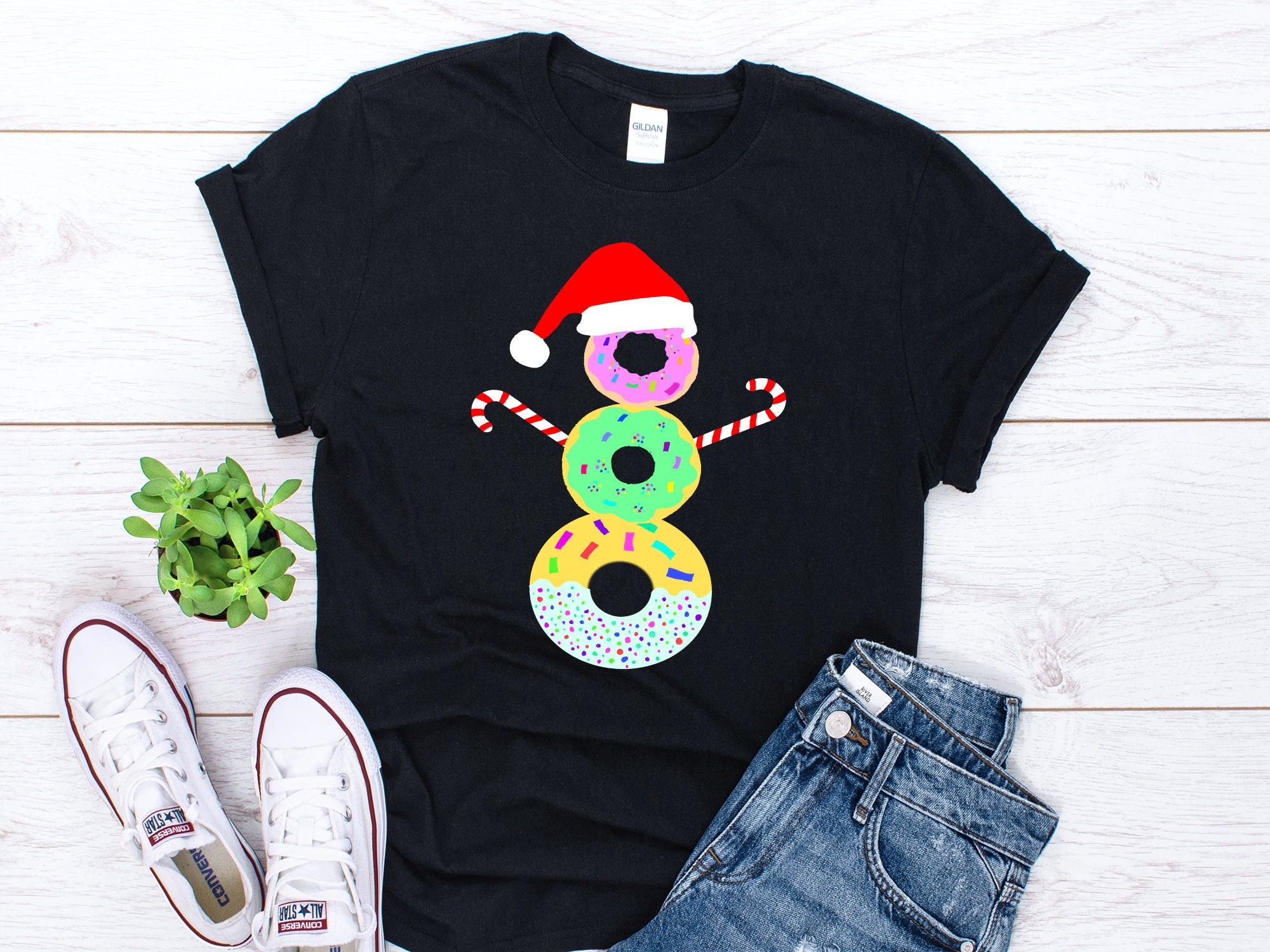 Donut Shirt, Doughnut Lover Shirt, Funny Snowman Shirt