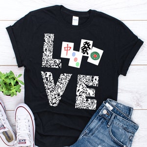 Mahjong Shirt, Mahjong Gifts, Chinese Game Gifts,  Unisex Shirt, Mahjong Tiles, Mah Jongg Player Tee, Mahjongg Game, Mah Jong Love T-Shirt