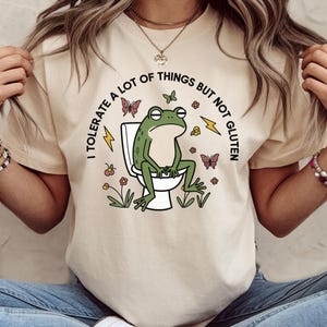 I Tolerate A Lot Of Things But Not Gluten Shirt, Funny Gluten Intolerance Shirt, Celiac Disease Awareness Shirt, Gluten-Free-Shirt