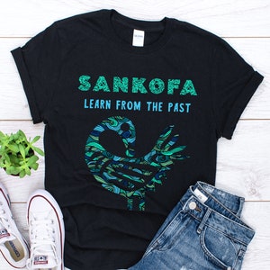 Sankofa Shirt, Sankofa Gift, Adinkra Symbol, Sankofa Bird Shirt, African Symbol Gift, Black History Month, Black Pride, African Heritage Tee