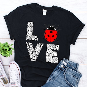 Ladybug Shirt, Ladybug Lover Gift, Cute Ladybug Gifts, Red Ladybug Gift, Lady Bug Shirt, Insect Gift, Entomology Gifts, Love Bug Gift