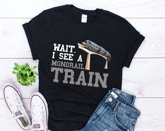Monorail Shirt Men, Transportation Shirt, Railroad Shirt, Railway Station Gift, Train Lover Shirt, Railroad, Monorail Shirt, Monorail Gift
