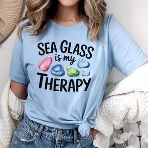Sea Glass T Shirt, Sea Glass Hunter Shirt, Sea Glass Hunter Gift, Beached Girl Shirt, Beachcombing Shirt, Beach Glass Shirt, Sea Glass Shirt
