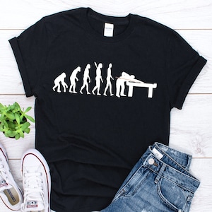 Pool Billiard Evolution Shirt, Billiard Shirt, Pool Billiard Player, Billiard Gifts, Pool Billiard Ball, Unisex Shirt, Pool Snooker Tee