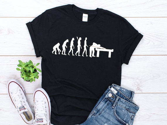 Pool Billiards Evolution T-Shirt Pool Billiards Evolution T-Shirt