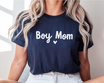 Boy Mom Shirts, Boy-Mom Shirt, Mom-T-Shirt, Mothers Days Gifts, Mama Shirt Gift, T-Shirt Boy Mama, New Mothers Day Shirt, Mama Of Boys Shirt