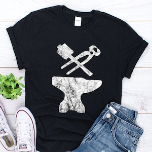 Blacksmith Shirt, Blacksmith Tongs Gift, Metalworker Shirt, Blacksmithing Shirt, Blacksmith Gift, Bladesmith Shirt, Vintage Unisex Shirt