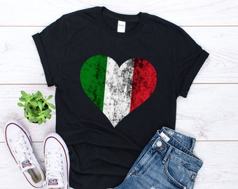 Italy Heart Shirt, Italian Heart Gift, Italy Shirt, Italiano Shirt, Italia Gift, Italian Pride Shirt, Italian Roots Gift, Unisex Shirt