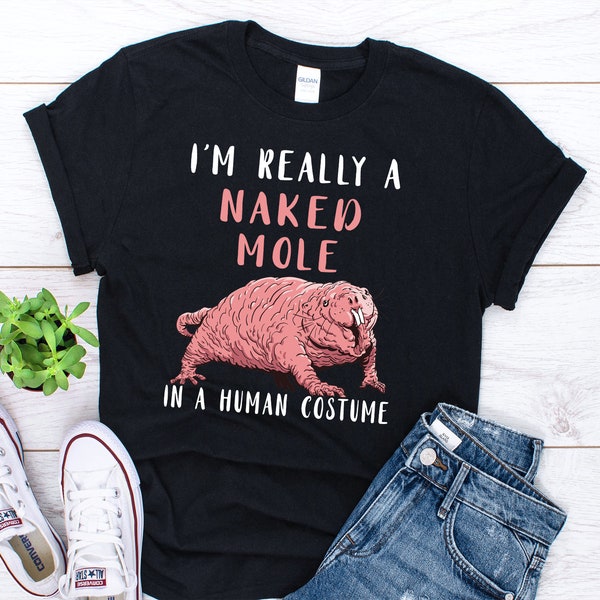 Naked Mole Day Shirt, Naked Mole-rat Gifts,funny Moles Animal Lover Gift, Moles Animal Shirt, Sand Puppy Shirt, Naked Mole-rat Shirt, Usa