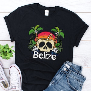 Belize Travel Shirt, Belizean T-Shirt, Belize Shirt, Belize Gift, Caribbean Tee, Belize Sunset Shirt, Summer Travel Trip Vacation Shirt