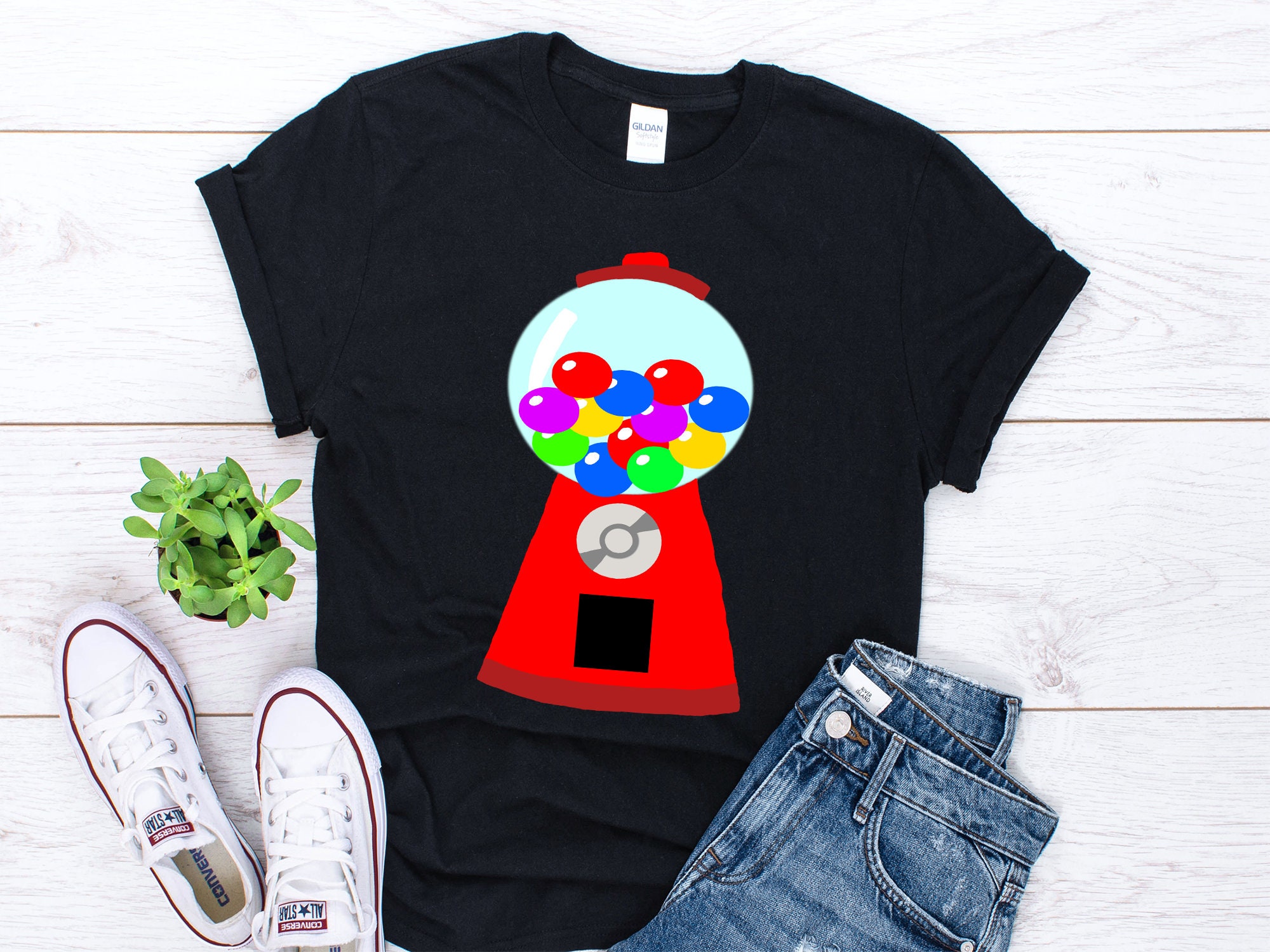 Bubble Gum Machine Shirt Chewing Bubble Gum Shirt Bubble Gum Etsy