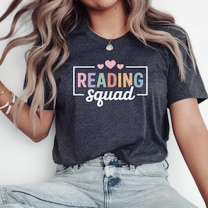 Reading Squad Shirts, Books Club Shirt, Reading Team Tee, Reading Specialist Shirt, Reading Coach Shirt, Reading Squad Teacher Shirt