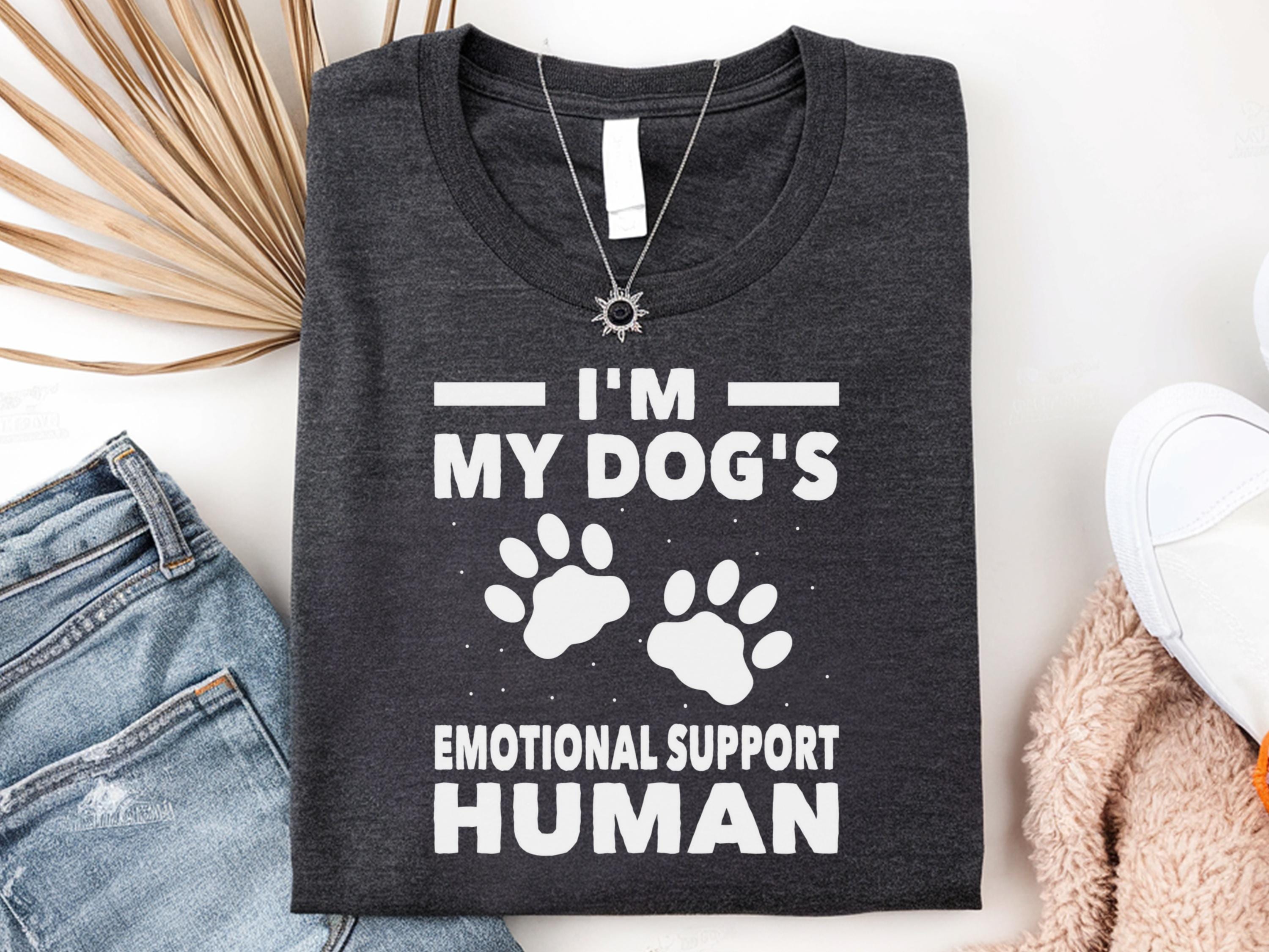 T-shirt Uomo Divertente Animale - Supporto Emotivo - 100% Cotone, Girocollo, Maniche Corte - Foto 2