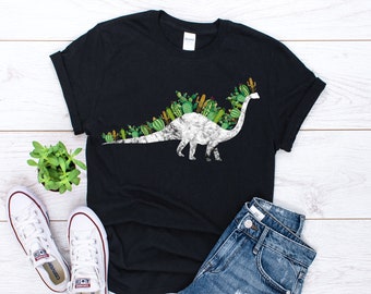 Dinosaur And Cactus Shirt, Cactus Gift, Funny Cactus Shirt, Cactus Plant Shirt, Botanical Shirt, Funny Dinosaur Shirt, Gardening Shirt