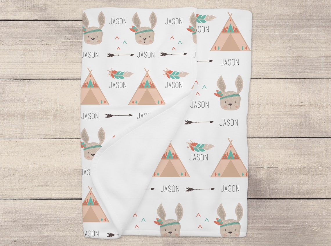 Native American Baby Blanket Tribal Baby Blanket Boho Baby Etsy