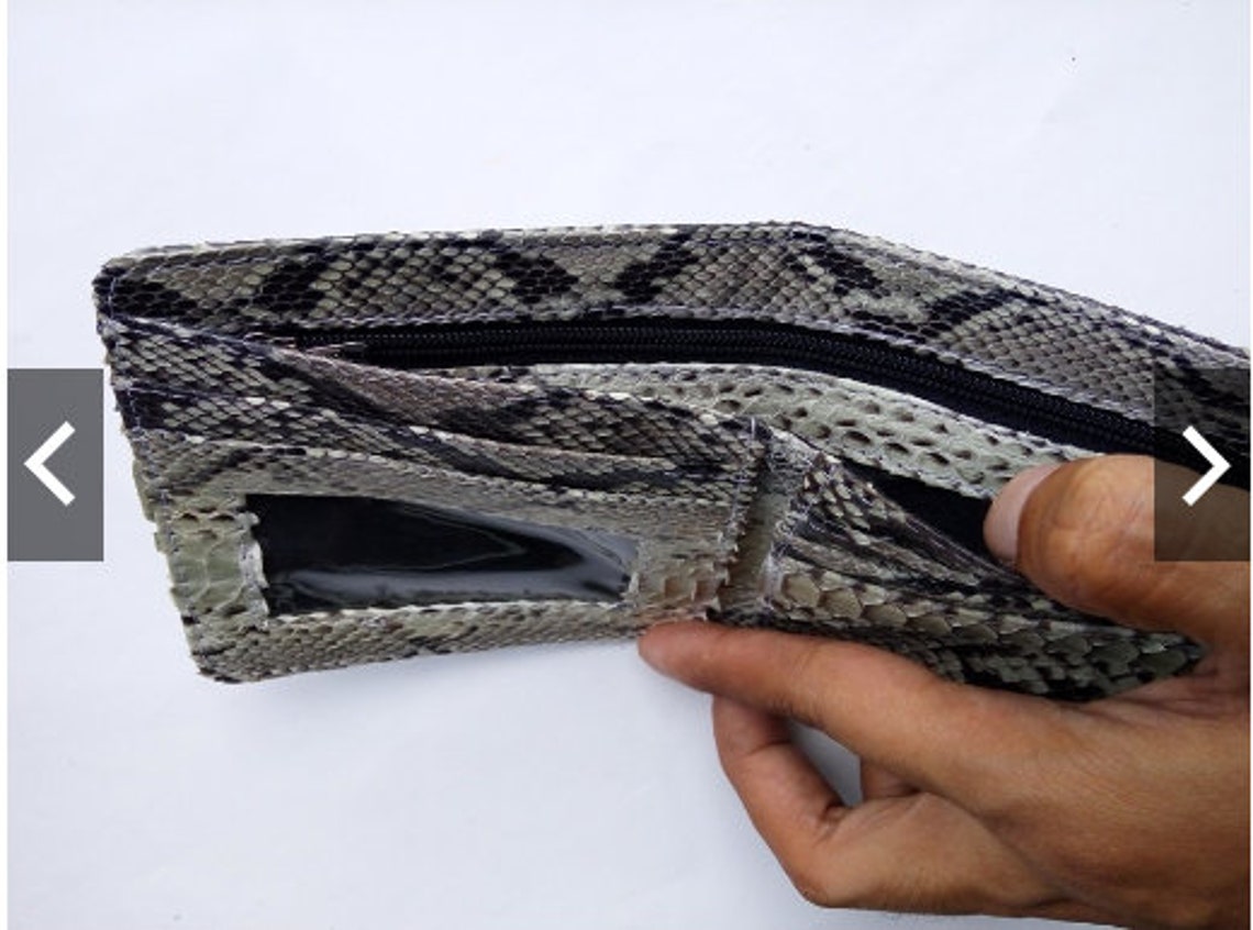Real Genuine Python Snake Skin Leather Wallet Bifold Mens - Etsy UK